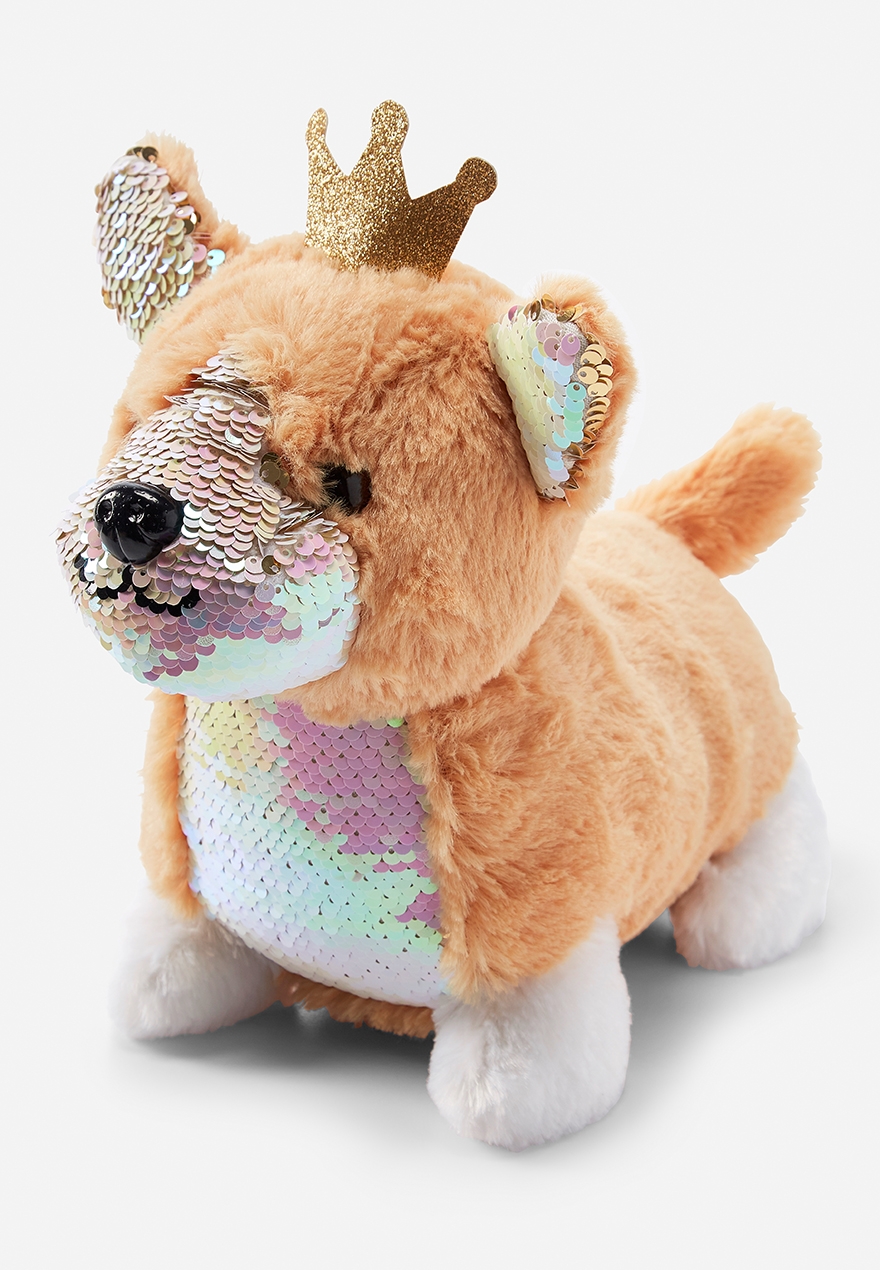 sequin flip stuffed animal