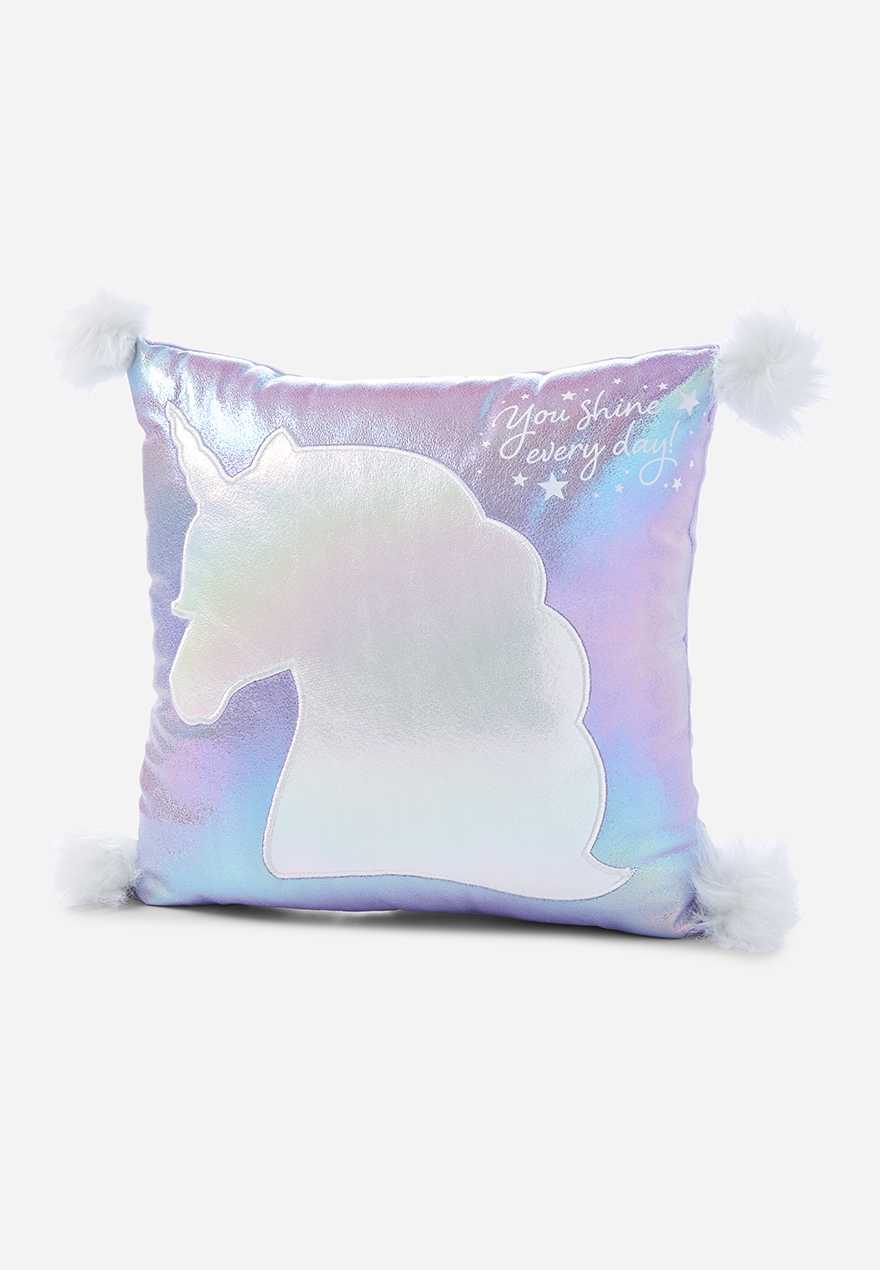 Justice Girls Flip Sequin Jumbo Rainbow Pillow New With Tags 