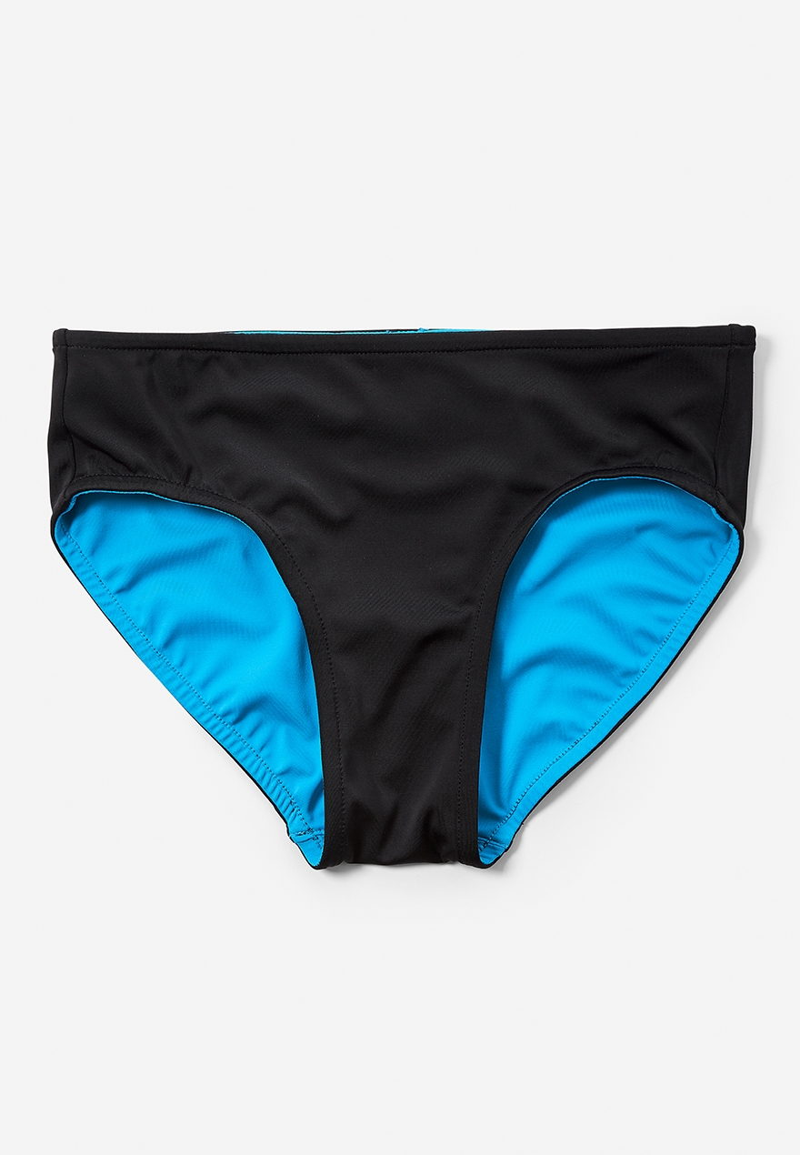 black swimsuit bottoms