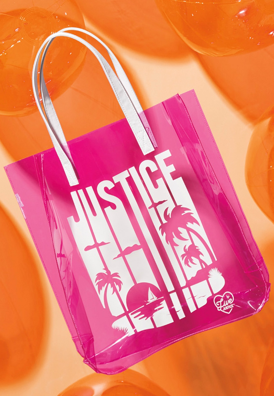 justice beach bag