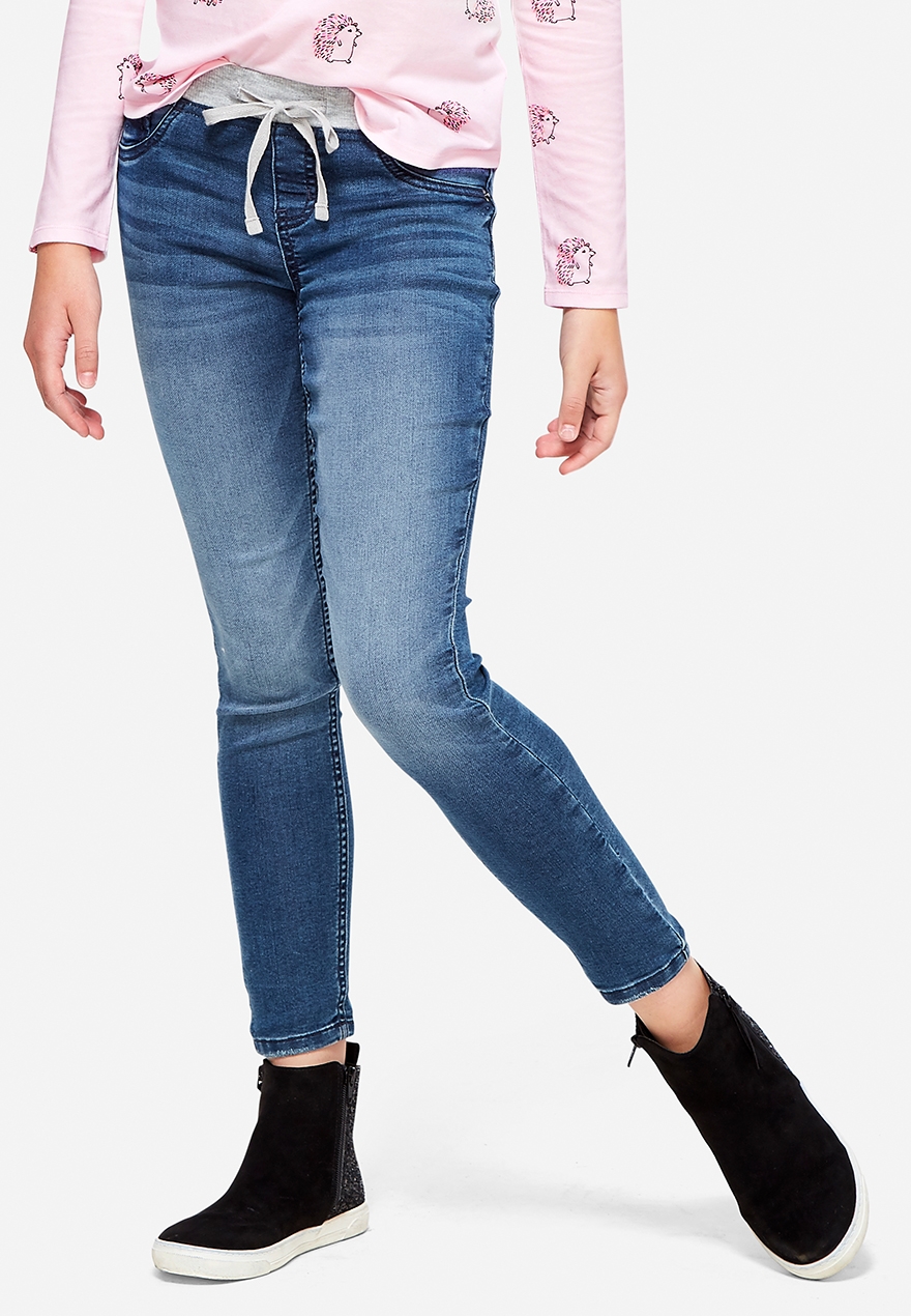 jean leggings pull on