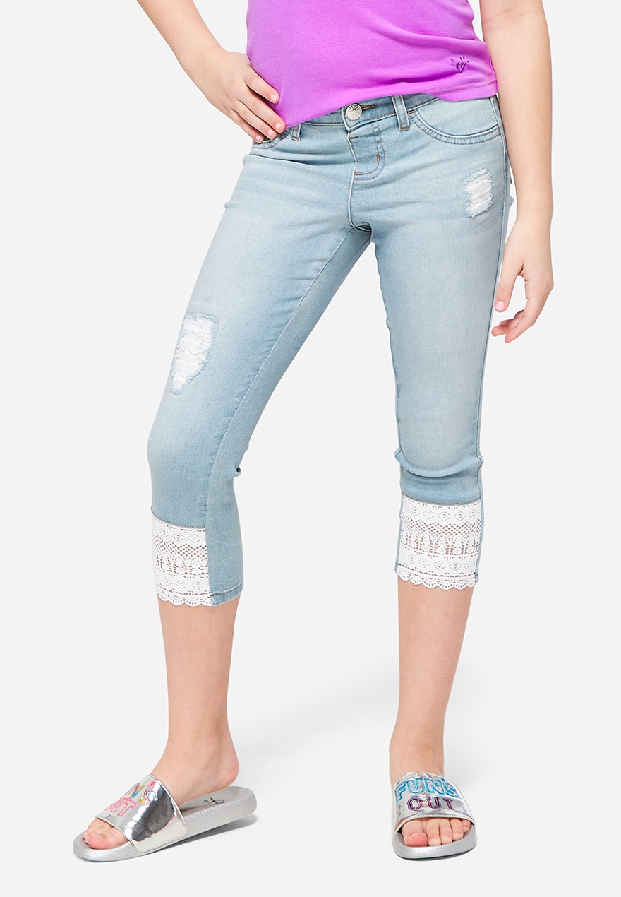 girls denim capris