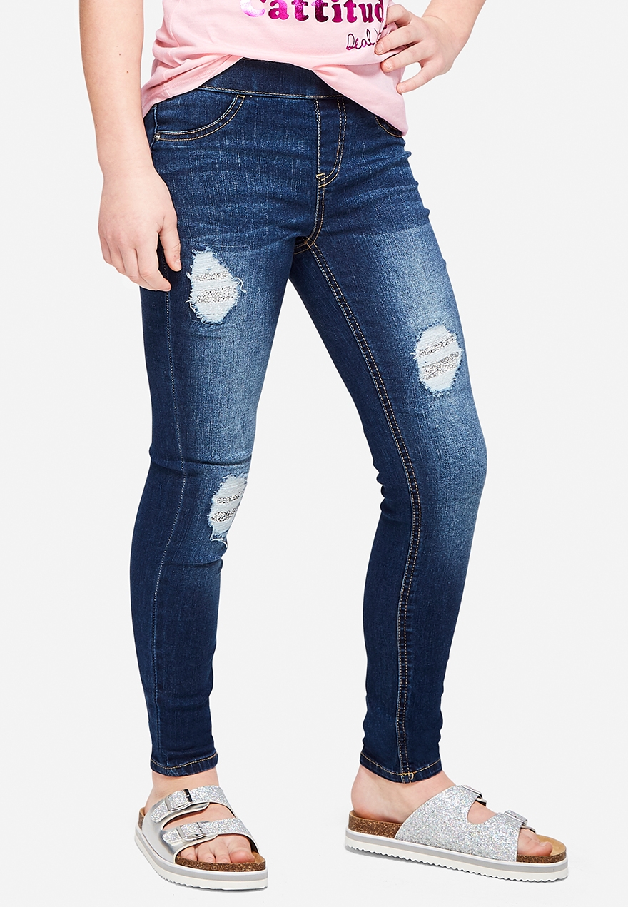 destructed jeggings