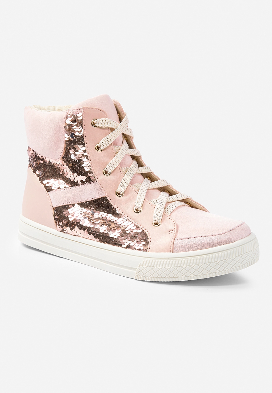 flip sequin sneakers