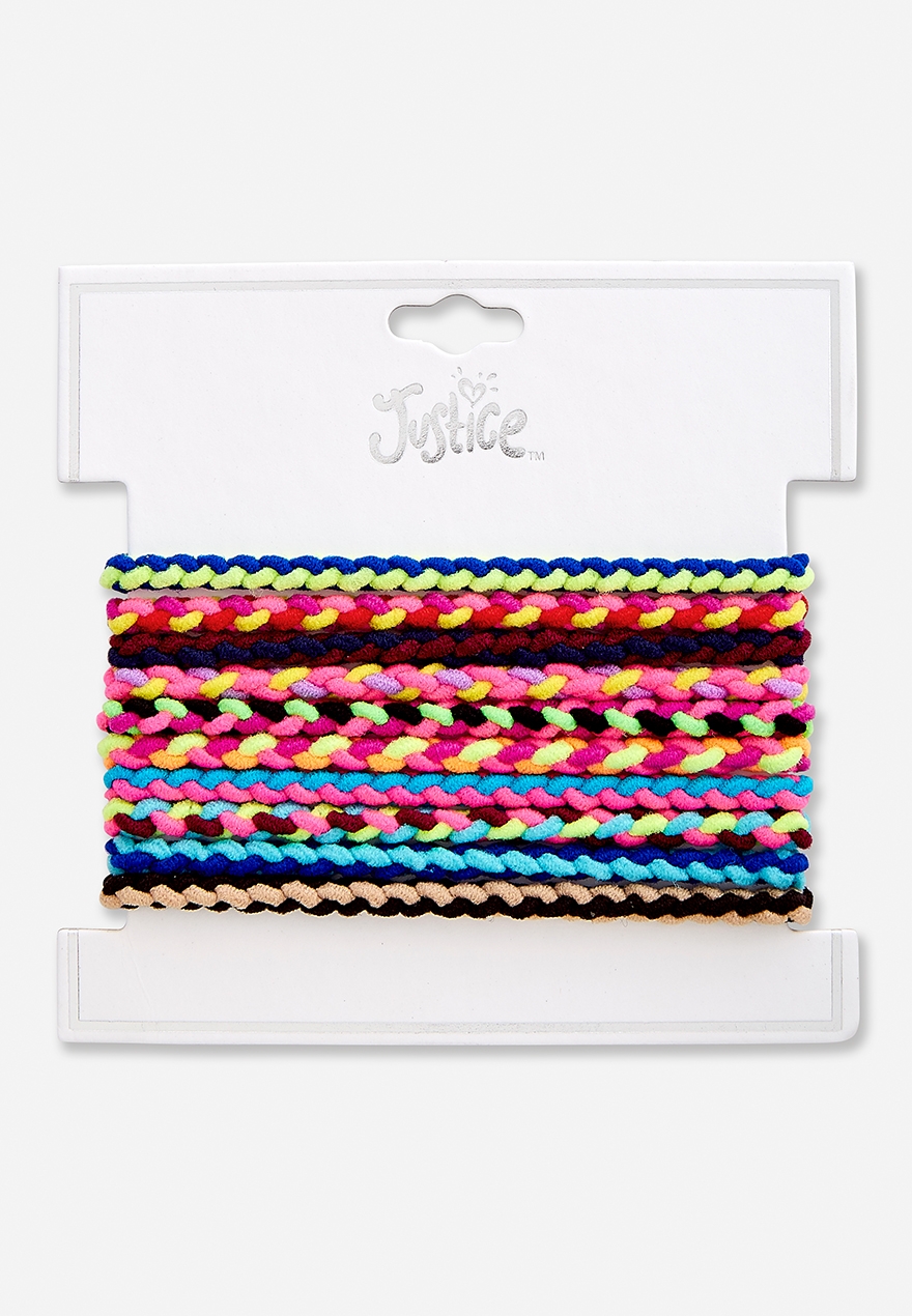 Braided Hair Ties 10 Pack Justice