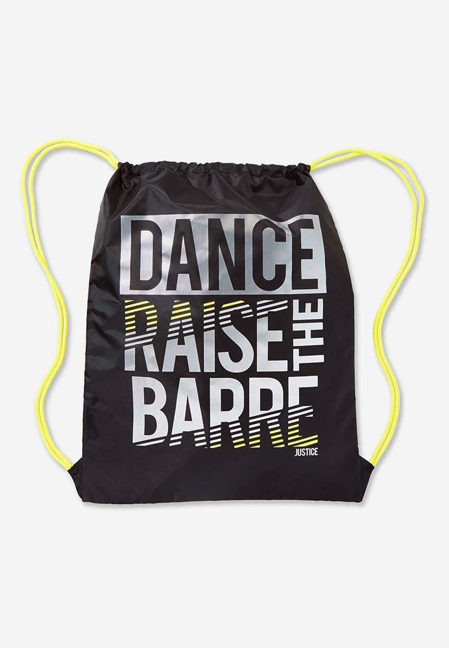 justice drawstring bag