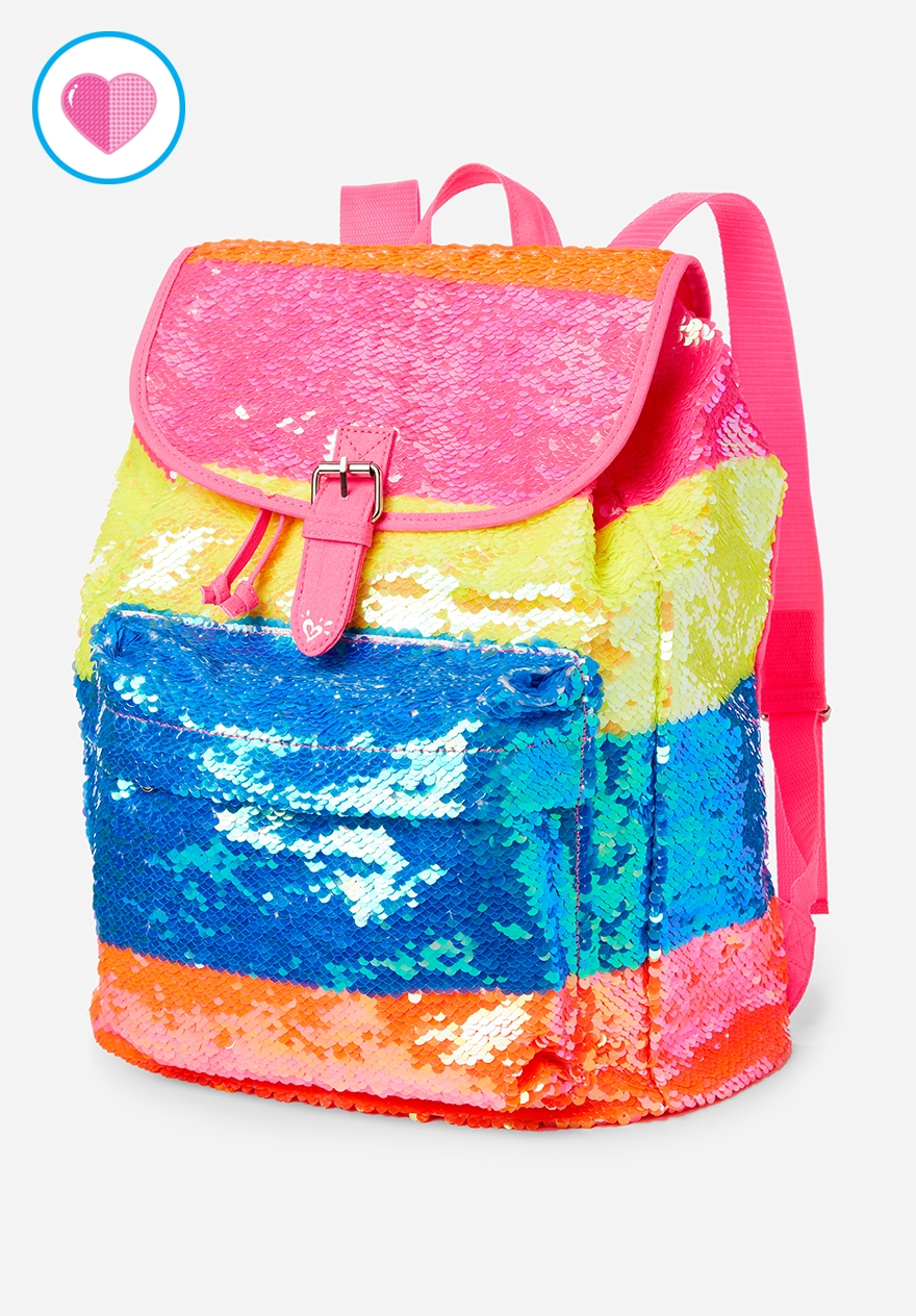 flip sequin backpack justice