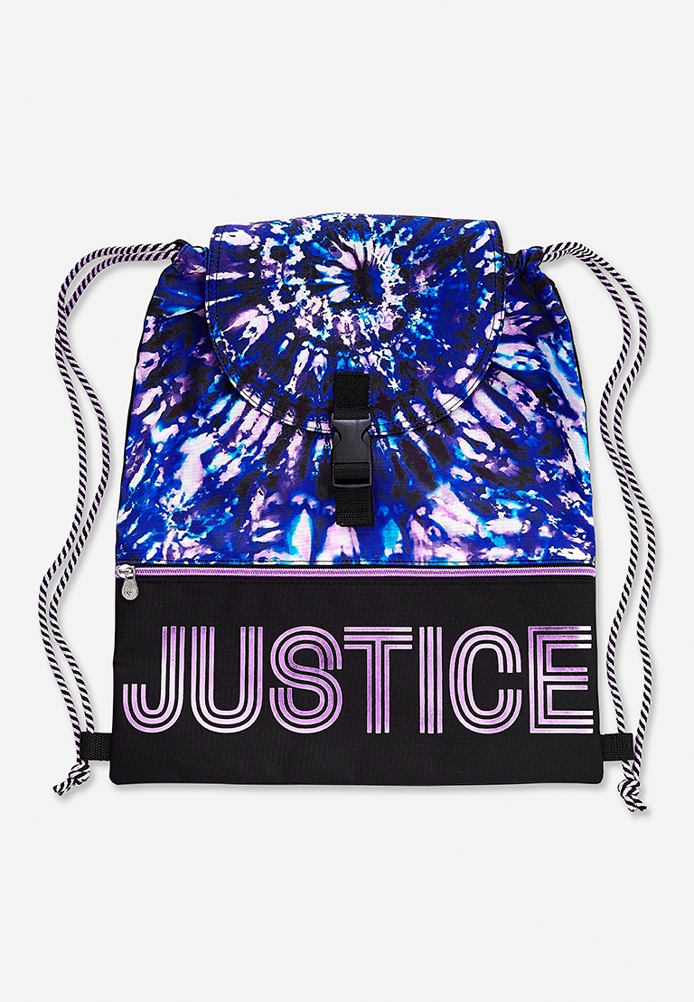 justice drawstring bag