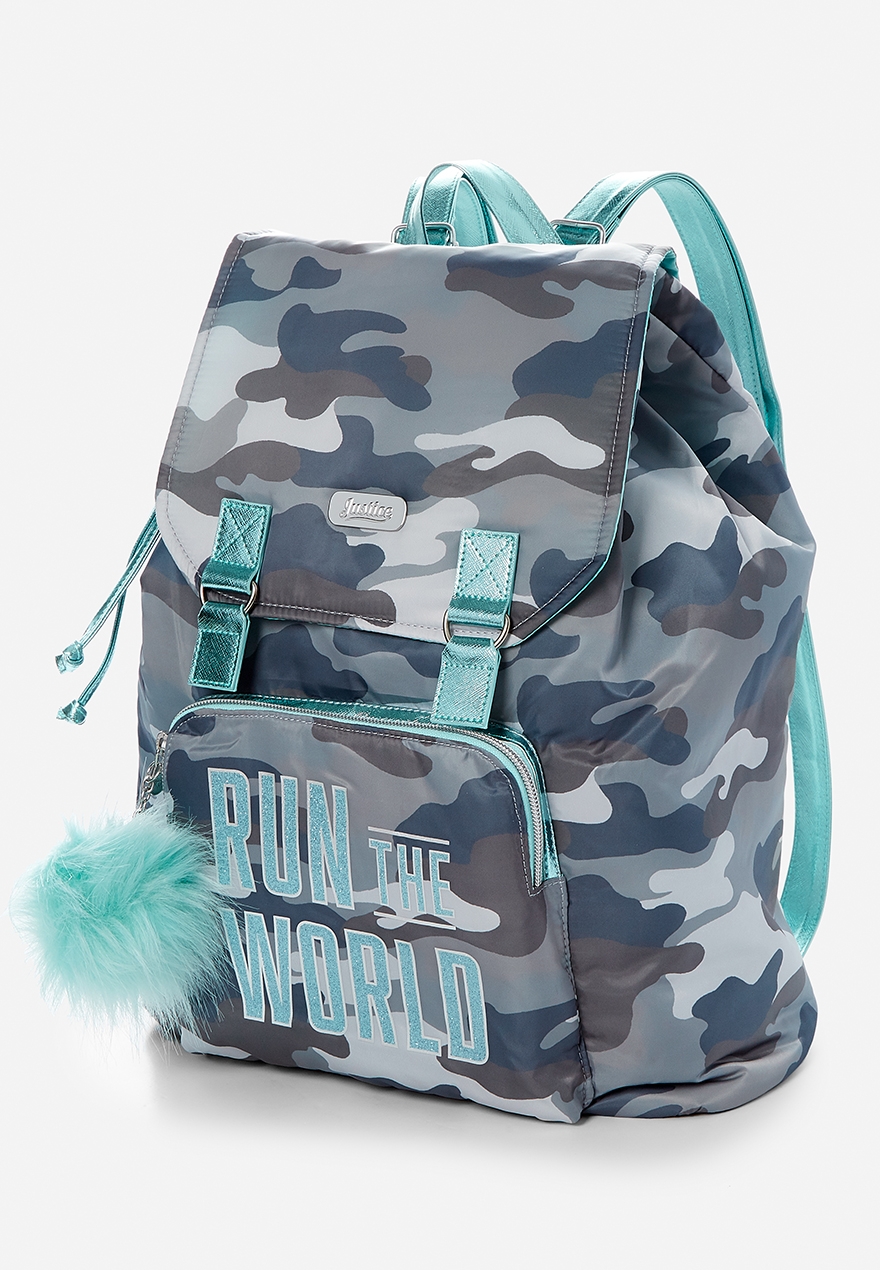 camo girls backpack