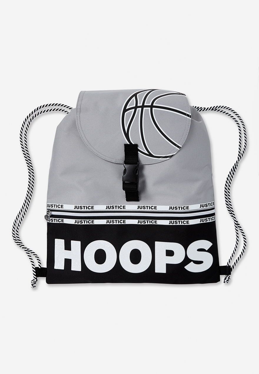 justice drawstring bag