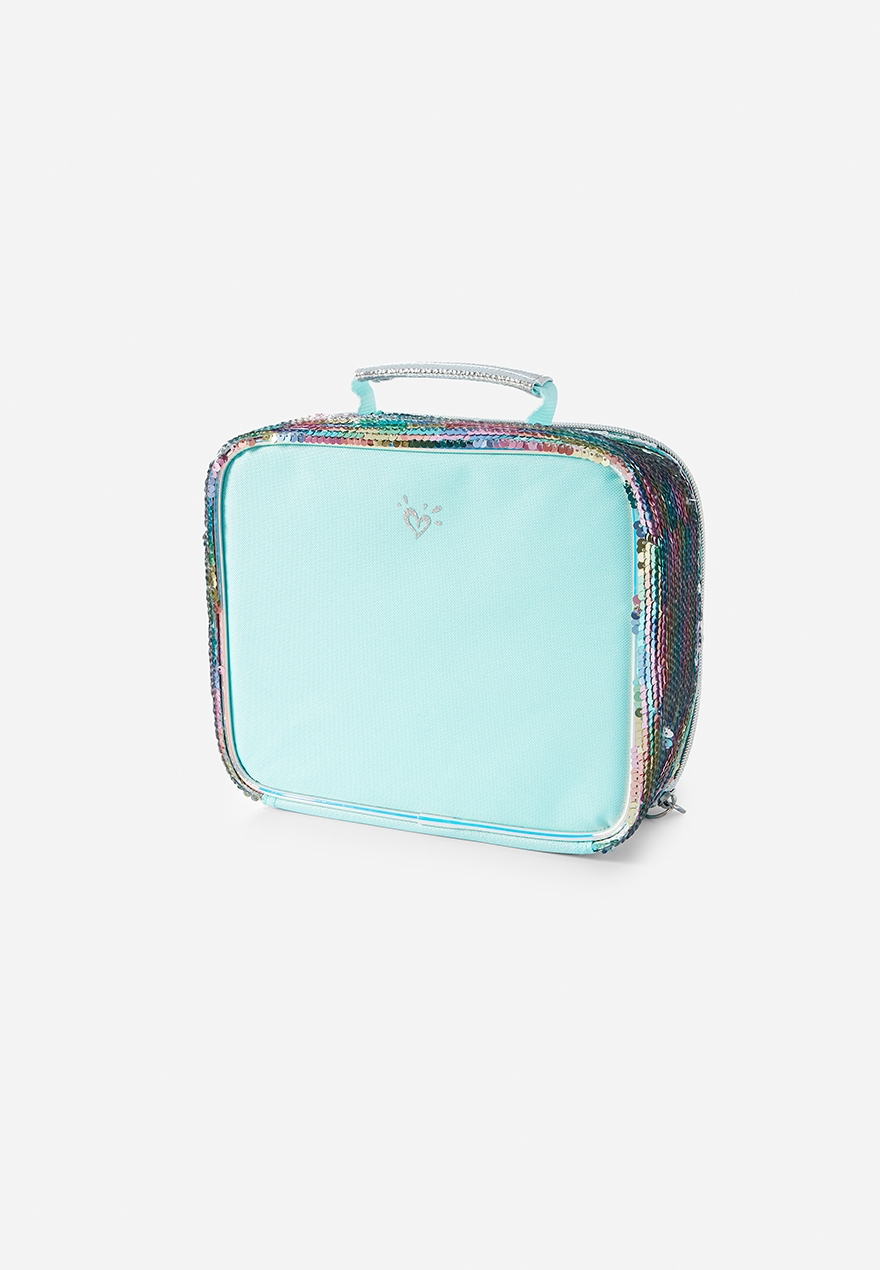 pastel unicorn flip sequin initial backpack