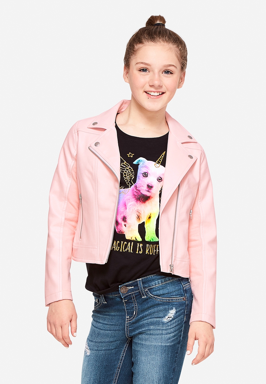 girls moto jacket justice moto jacket