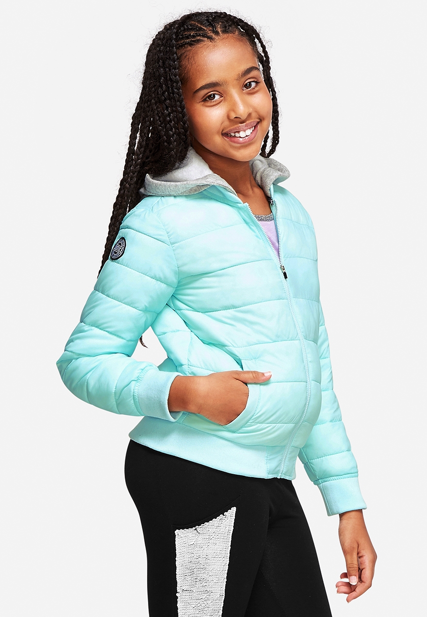 girls packable down coat