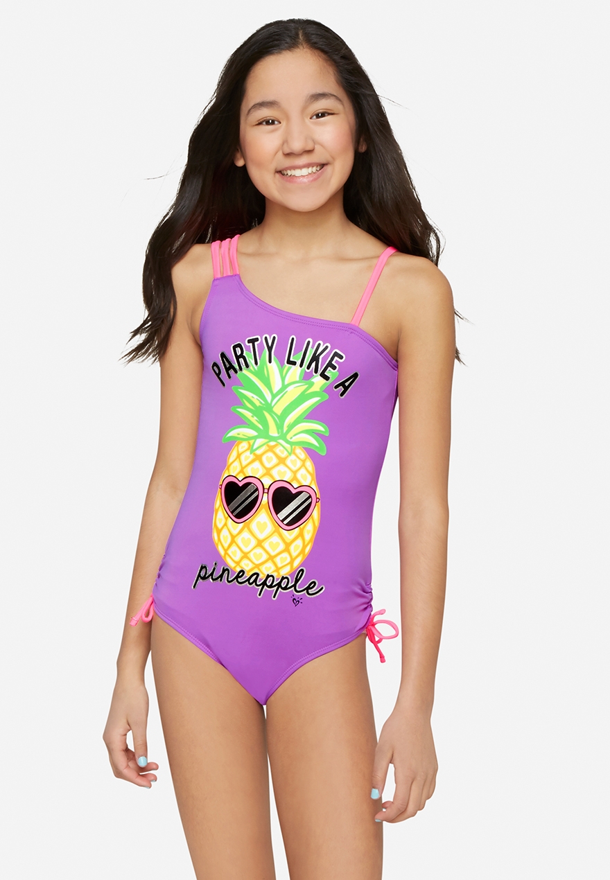 justice pineapple swimsuit