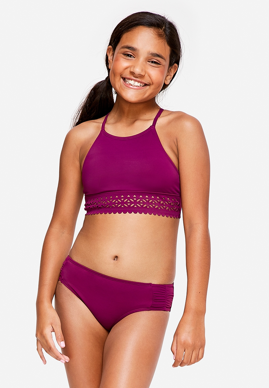 high neck bikini for tweens