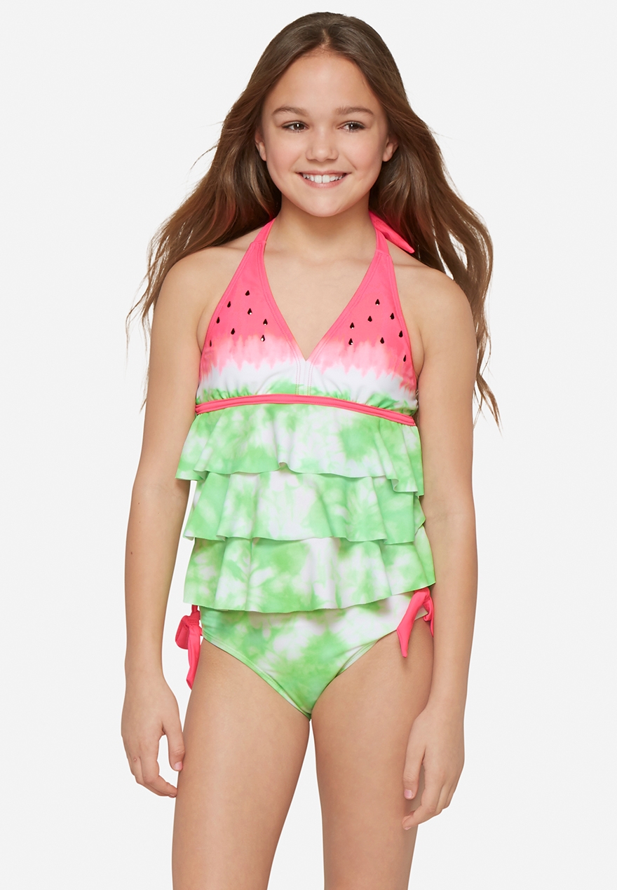justice watermelon bathing suit