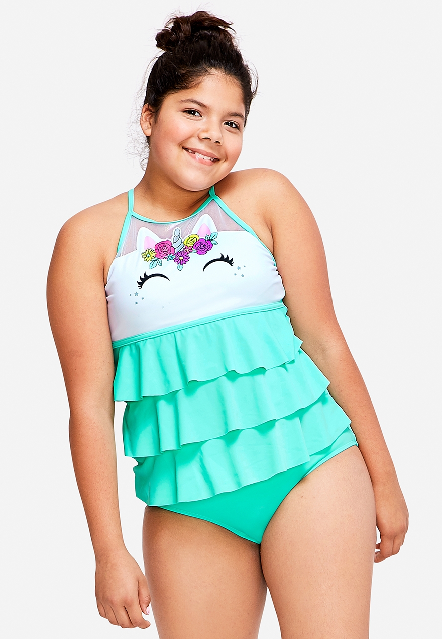 justice unicorn swimsuit