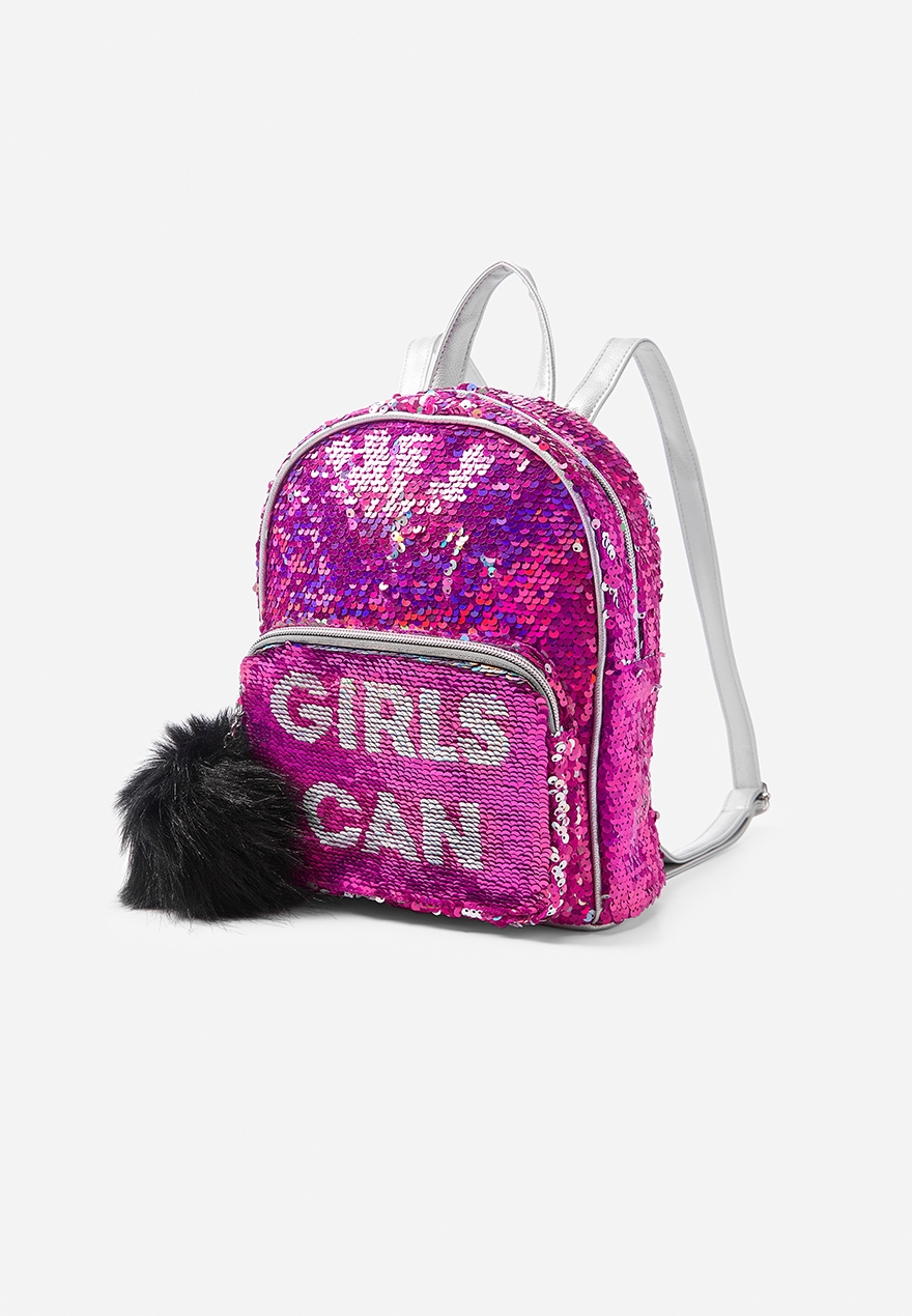 justice mini sequin backpack